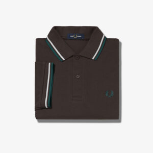 FRED PERRY, POLO, LIQUERICE BROWN
