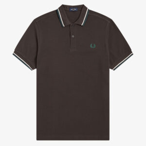 FRED PERRY, POLO, LIQUERICE BROWN
