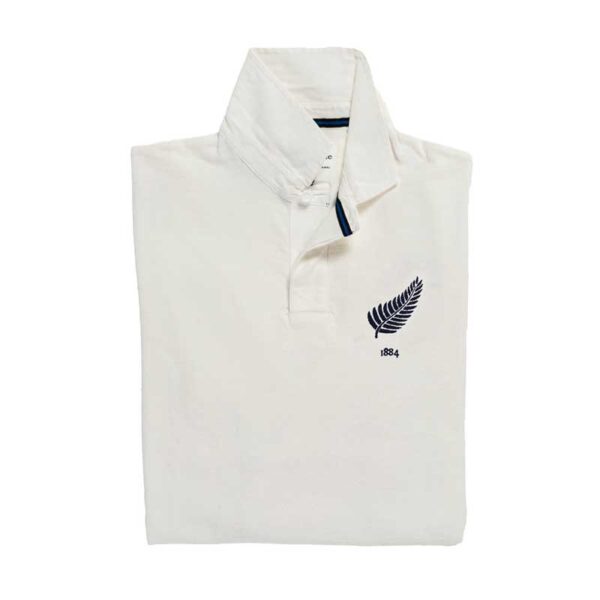 New Zealand 1884 Rugby Shirt, Away Shirt Weiss