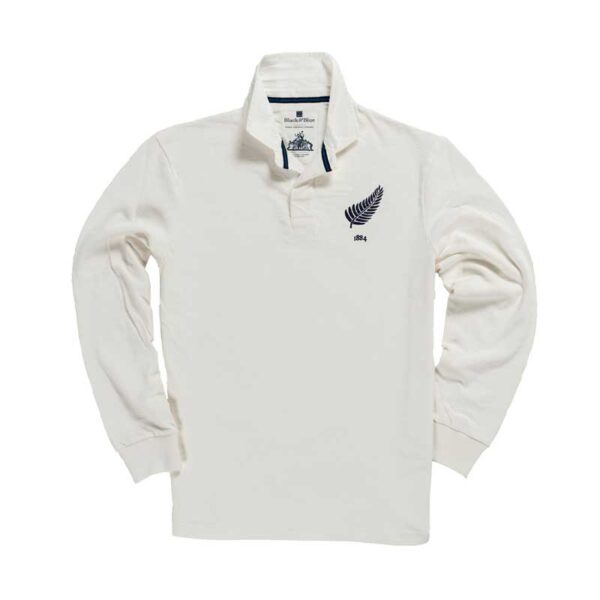 New Zealand 1884 Rugby Shirt, Away Shirt Weiss