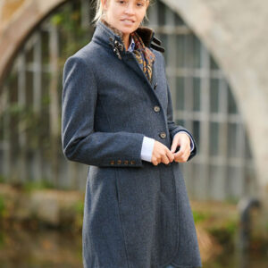 Wellington, Tweed damesjas Blauw Visgraat