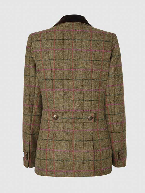 Tweed Damenjacke Louise Jacke – Pink Karo
