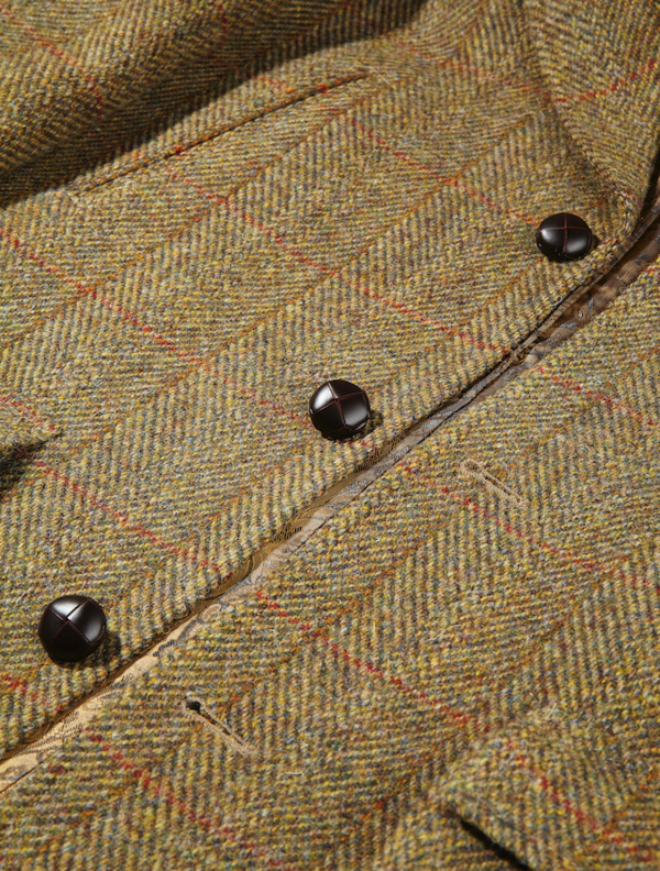 Harris Tweed Utility Jacket Mustard