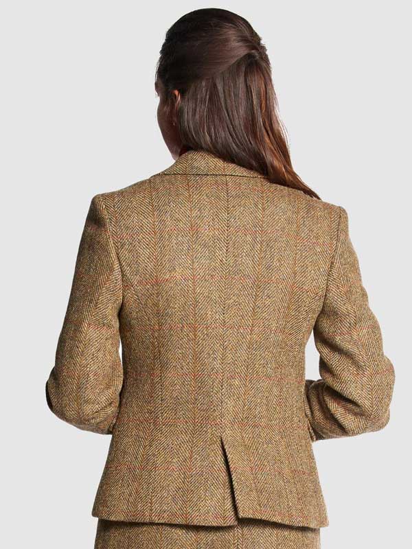Harris Tweed Dames Jasje Tammy Jacket - Mustard