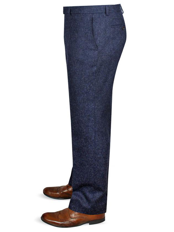 Tweed Kostuum Donker Blauw Yorkshire Tweed