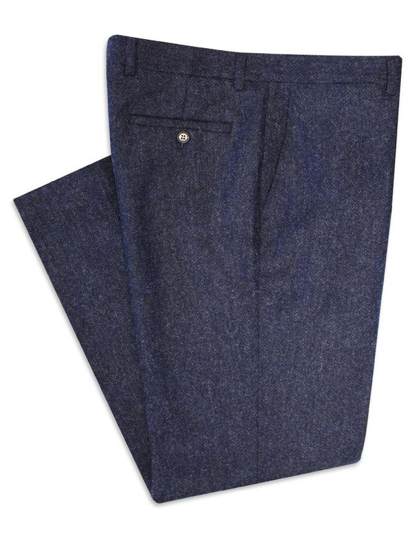 Tweed Kostuum Donker Blauw Yorkshire Tweed