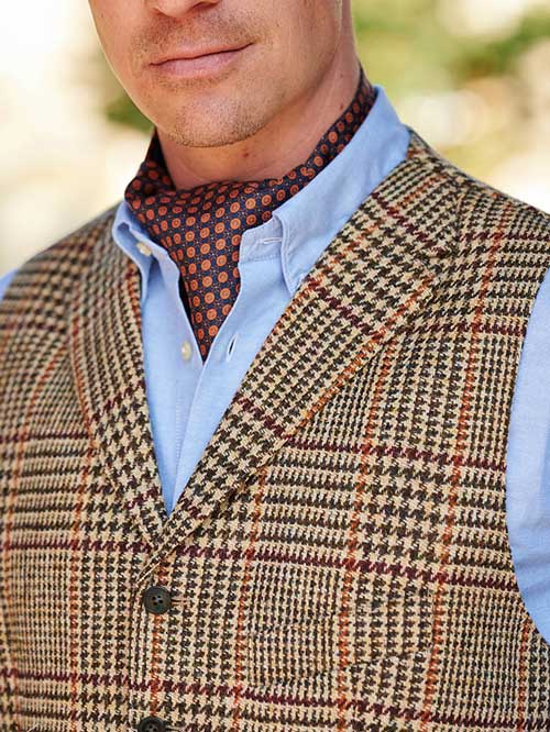 Harris Tweed Vestje met revers 625