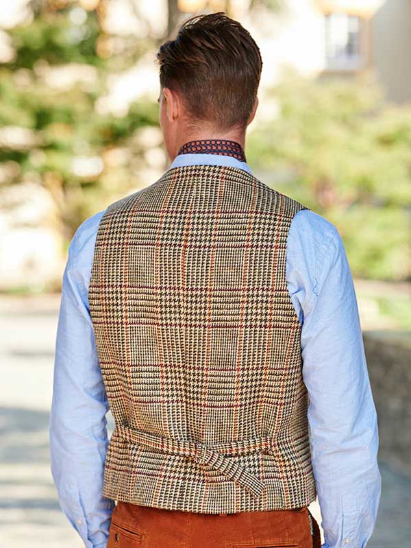 Harris Tweed Vestje met revers 625