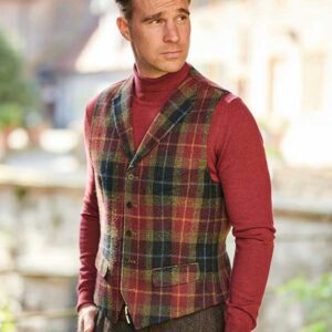 Harris Tweed Vestje met revers 655