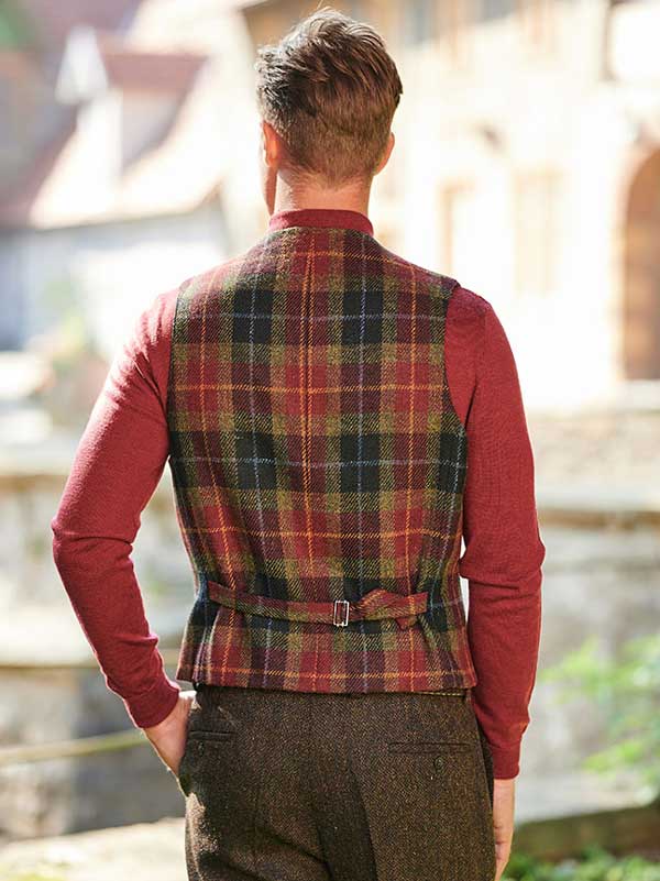 Harris Tweed Vestje met revers 655