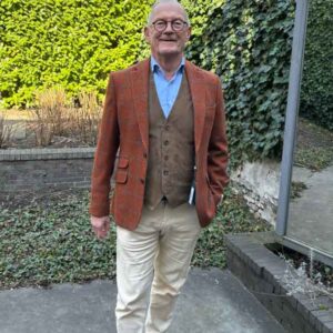 Harris Tweed Sakko London In Rust Overcheck