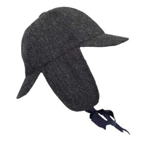 Harris Tweed Deerstalker Hut Watson Gunmetal Grau