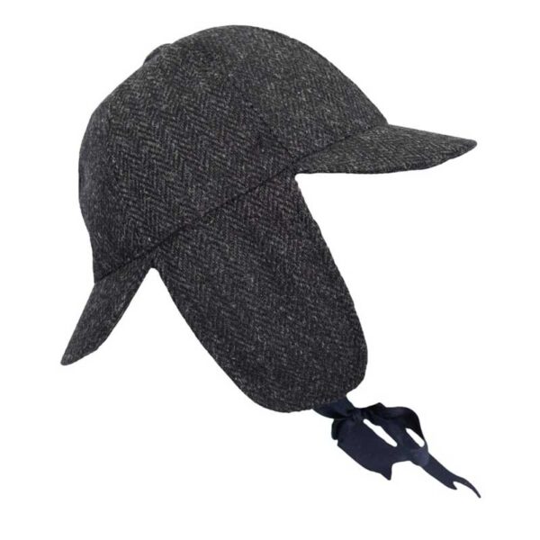 Harris Tweed Deerstalker Hut Watson Gunmetal Grau