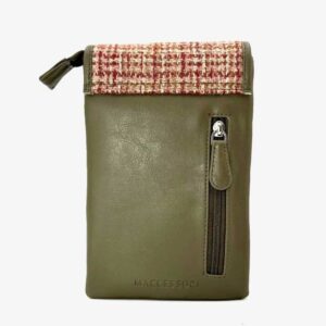 Harris Tweed Mini-Umhängetasche in Ahorn