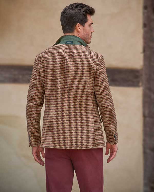Harris Tweed Sakko ''London'' In Country Houndstooth