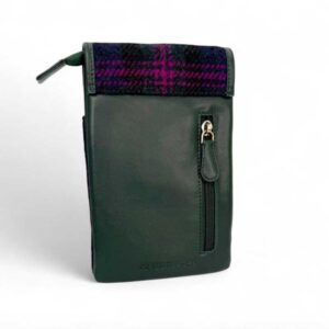 Harris Tweed Mini-Umhängetasche im Baird-Karo-Muster