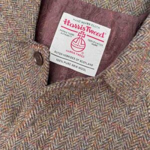 Harris Tweed Raglan-Mantel, Braun