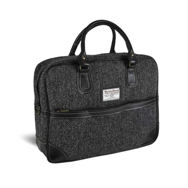 Harris Tweed Aktentasche Arran Charcoal
