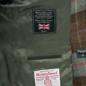 Harris Tweed Sakko ''London'' In Tartan Check