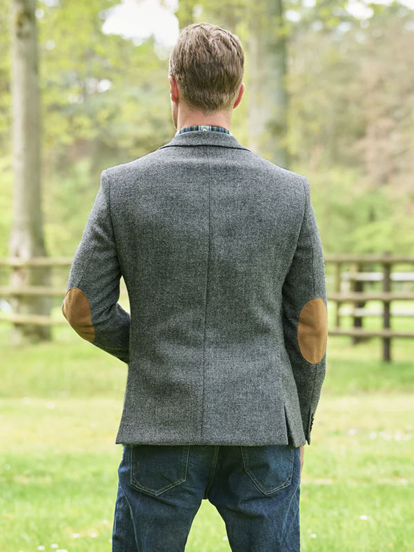 Harris Tweed Sakko "London" In Anthra Melange