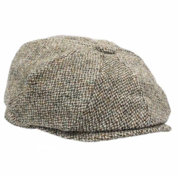 Harris Tweed 8-Piece Cap Brodick in Kiesel