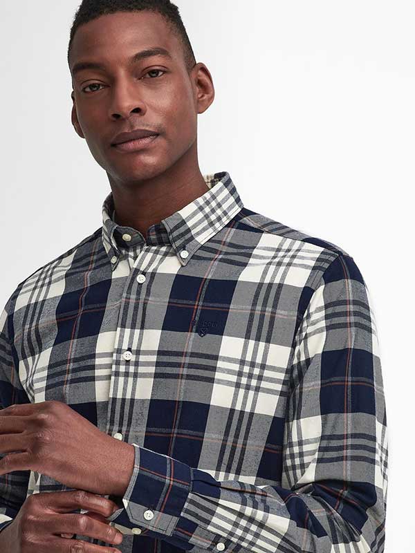 Barbour Hemd Blau Check