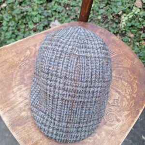Harris Tweed Flat Cap Henry Greystone Overcheck