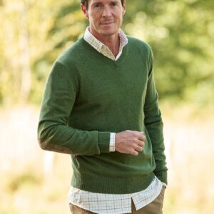 Merino-Pullover ''Jack'' In Dill
