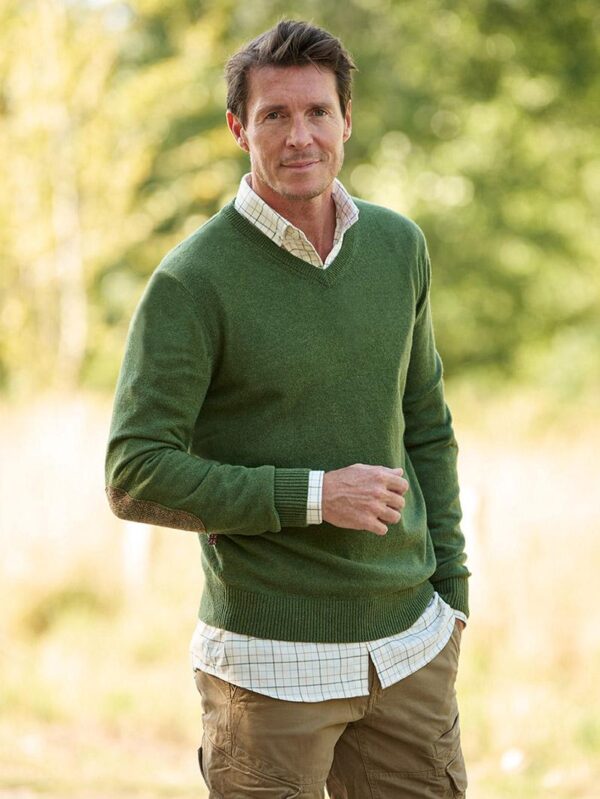 Merino-Pullover ''Jack'' In Dill