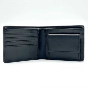 Harris Tweed Bifold Münzgeldbörse in Blau-kariert