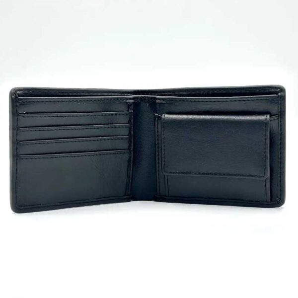 Harris Tweed Bifold Münzgeldbörse in Blau-kariert