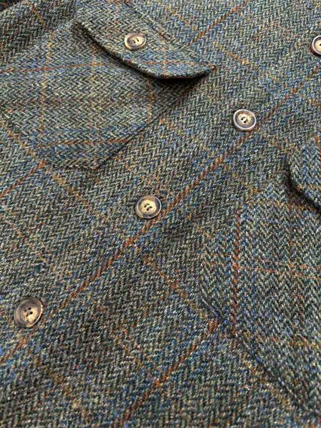Harris Tweed Jack Overshirt - Grün