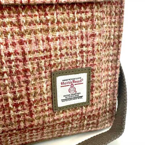 Harris Tweed Satchel Bag in Ahorn
