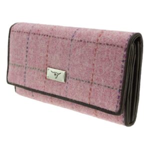 Harris Tweed Handtasche Rosa Kariert