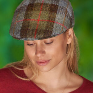 Harris Tweed Mütze "Henry Cap" In Highland Check