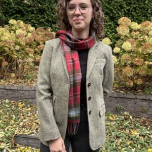 Harris Tweed Blazer ''Carola'' In Multi-Green Tweed