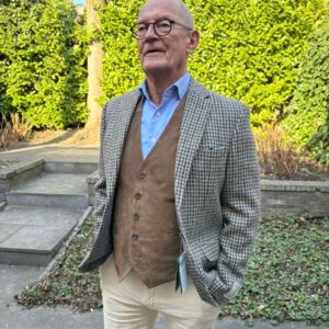 Harris Tweed Sakko London In Houndstooth Tweed