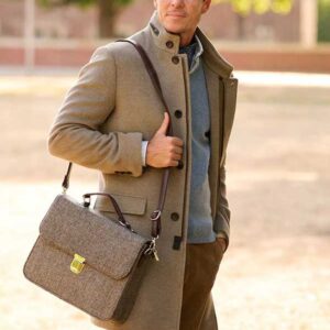 Overhemd Eterna Linnen Kraagloos Slim Fit