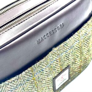 Harris Tweed Kameratasche in Country Green