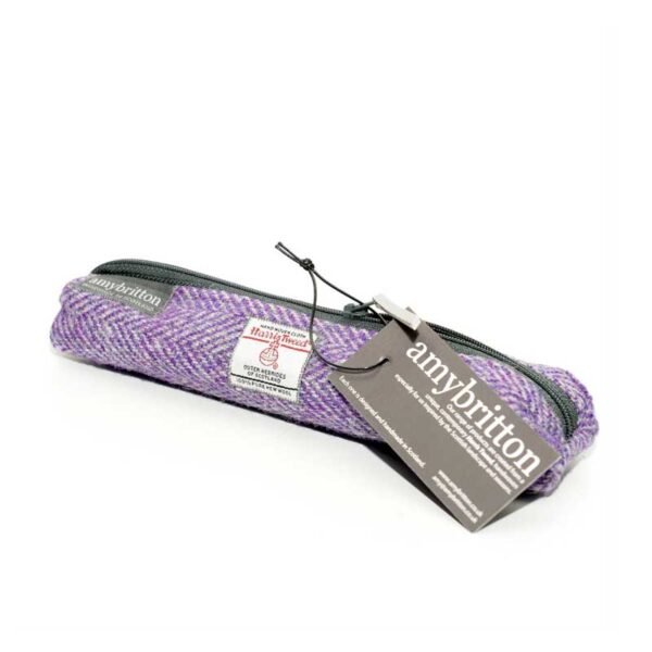 Harris Tweed Landscape Slim Federmäppchen Heideviolett