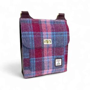 Harris Tweed Satchel Bag in Pastellrosa