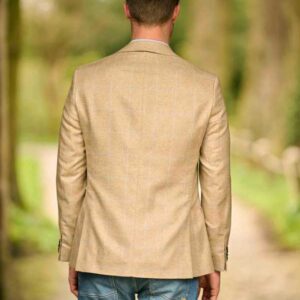 Wellington Seiden Sommer Sakko Beige Check