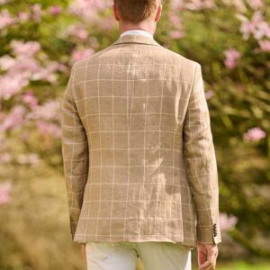 Sommersakko im Beige Check