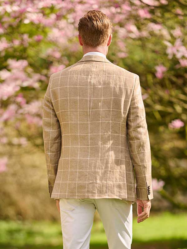 Sommersakko im Beige Check