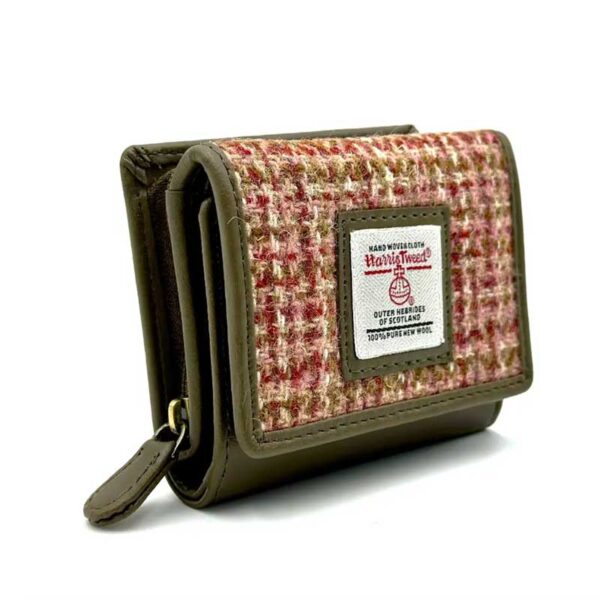 Harris Tweed Trifold Geldbörse, Ahorn