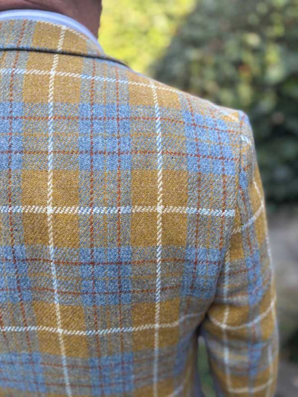Harris Tweed Sakko ''London'' Im Amber Check