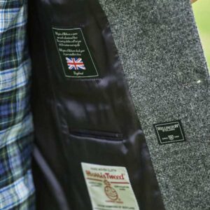 Harris Tweed Sakko "London" In Anthra Melange