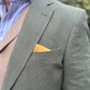 Herren Leinen Sakko ''London So'' In Oliv