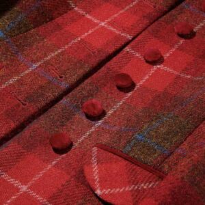 Harris Tweed Jacket Amy Red Tartan