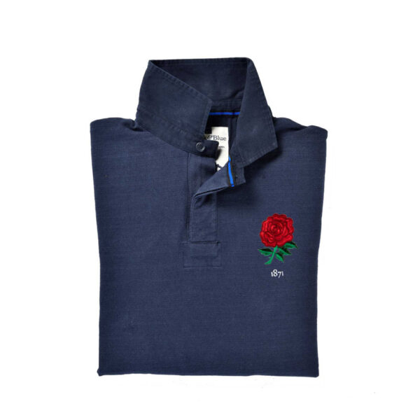 England 1871 Rugby Shirt Navy Collar